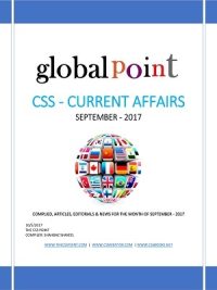 Monthly Global Point Current Affairs September 2017