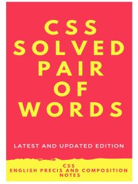 Solved CSS Pair of Words 2020 Edition Updated