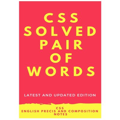 Solved CSS Pair of Words 2020 Edition Updated