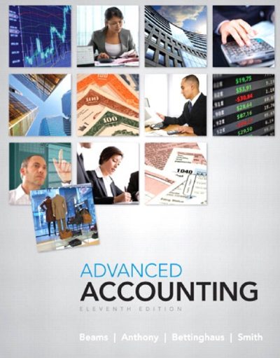 Advanced Accounting 11th Ed By Beams & Anthony