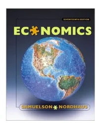 Economics 16th Edition By Paul A Samuelson & William D Nordhaus