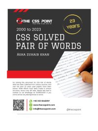 CSS Solved Pair of Words 2000 to 2023 Updated Edition