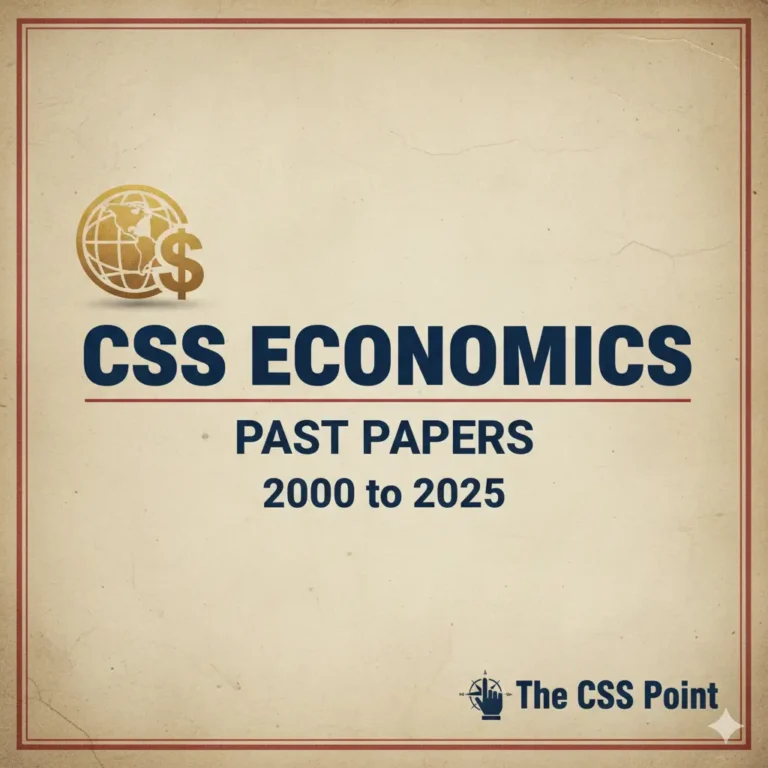 CSS Economics Past Papers
